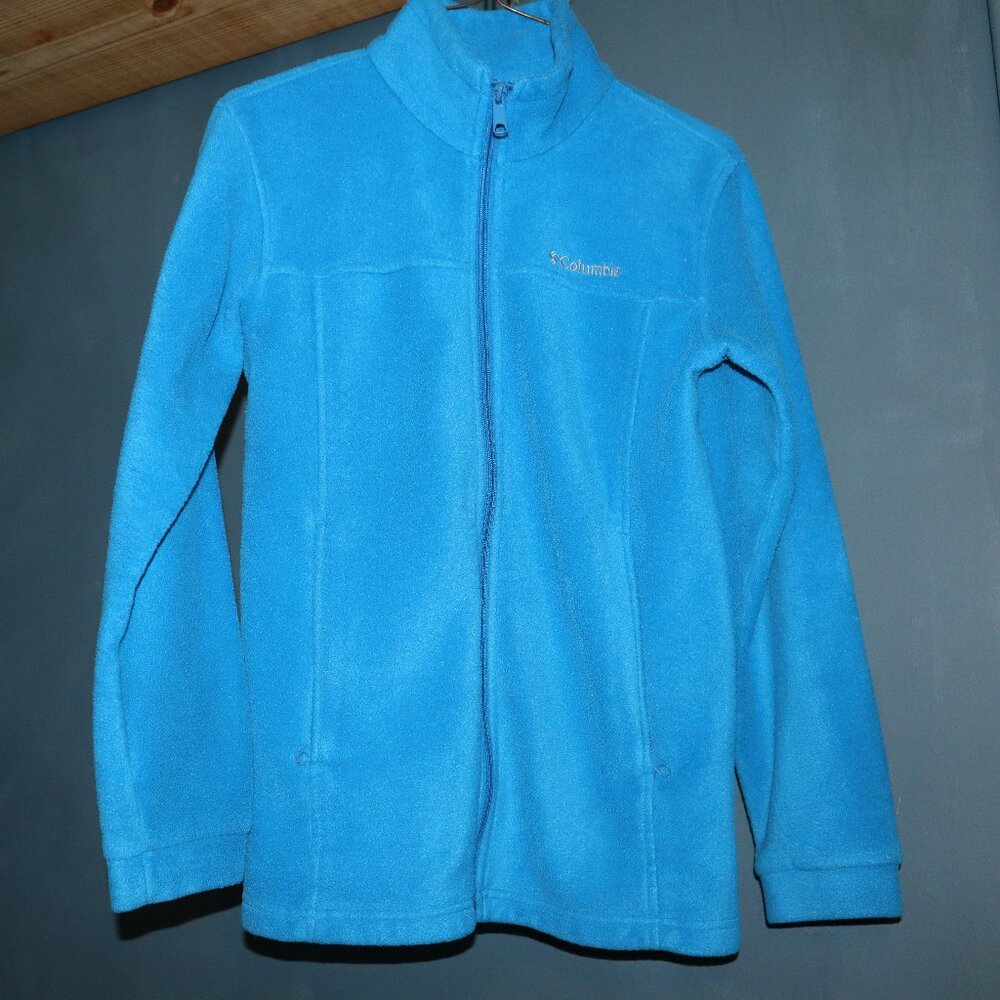 Bright Blue Columbia zIp up Y 14/16